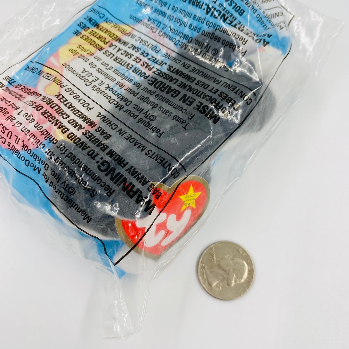 Teenie Beanie Babies ‘Nook the Husky McDonald's Happy Meal bean bag plush toy animal (1999) bagged