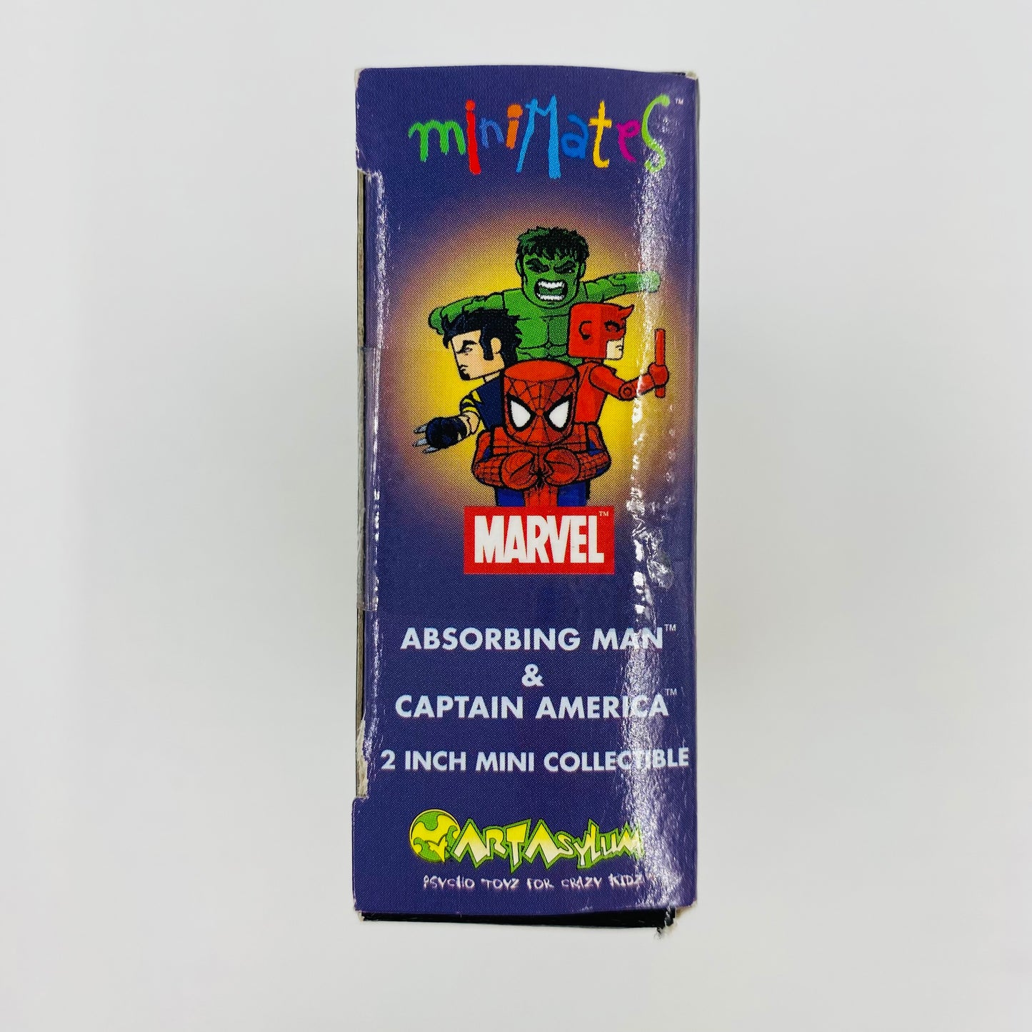 Minimates Marvel Universe wave 5 Captain America & Absorbing Man boxed/opened/complete 2" action figures (2003) Diamond Select Toys & Art Asylum
