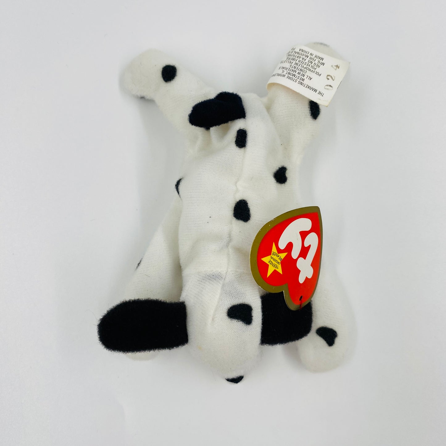 Teenie Beanie Babies Dotty the Dalmatian McDonald's Happy Meal bean bag plush toy animal (2000) loose