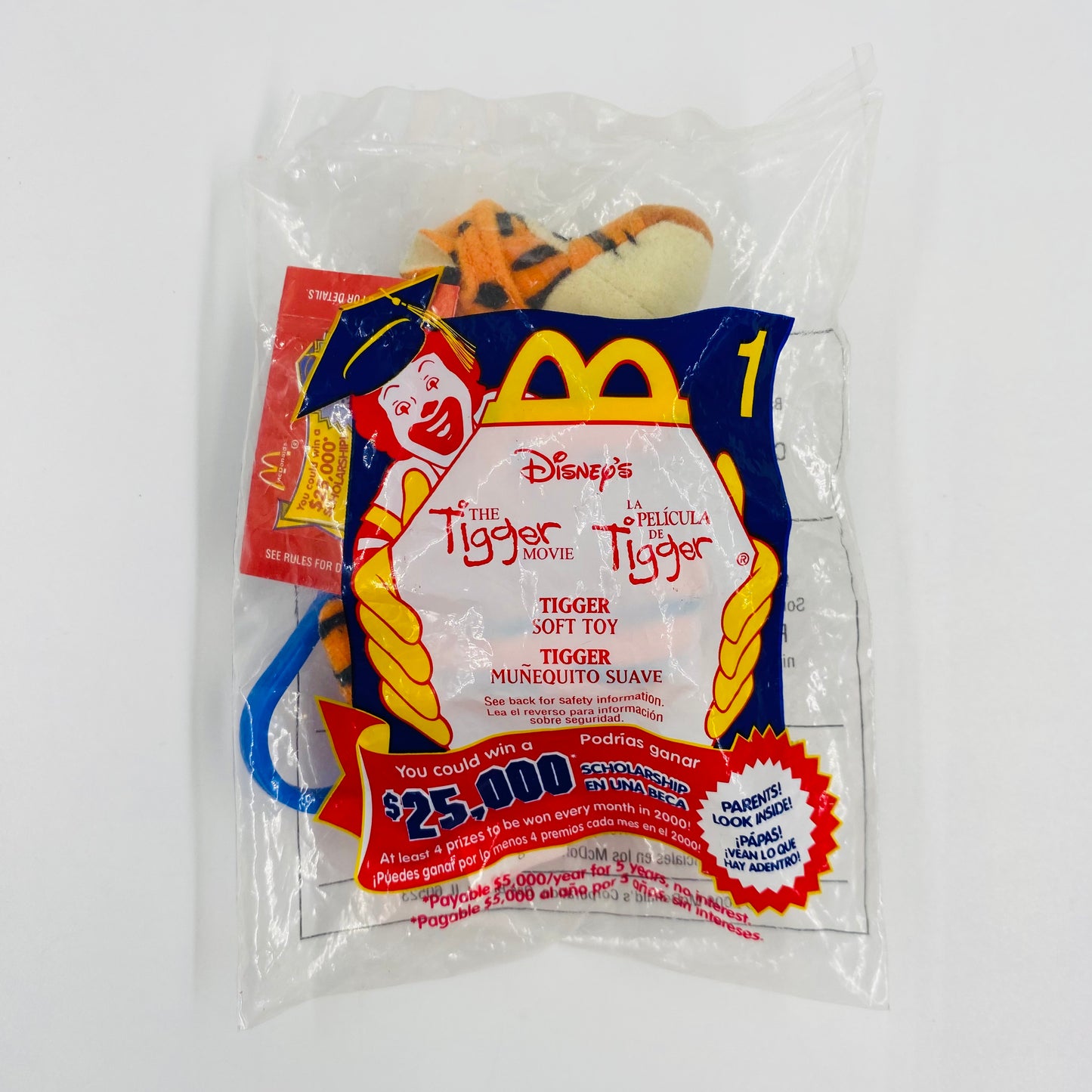 The Tigger Movie Tigger McDonald's Happy Meal soft toy (2000) bagged