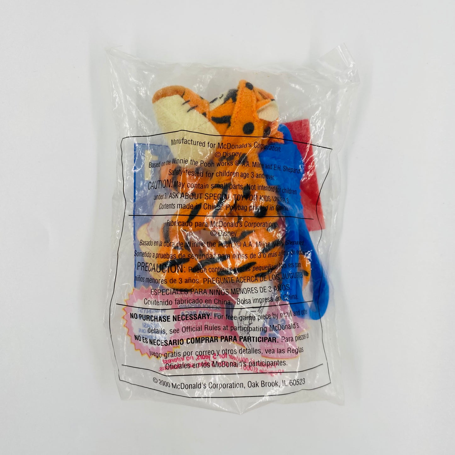 The Tigger Movie Tigger McDonald's Happy Meal soft toy (2000) bagged