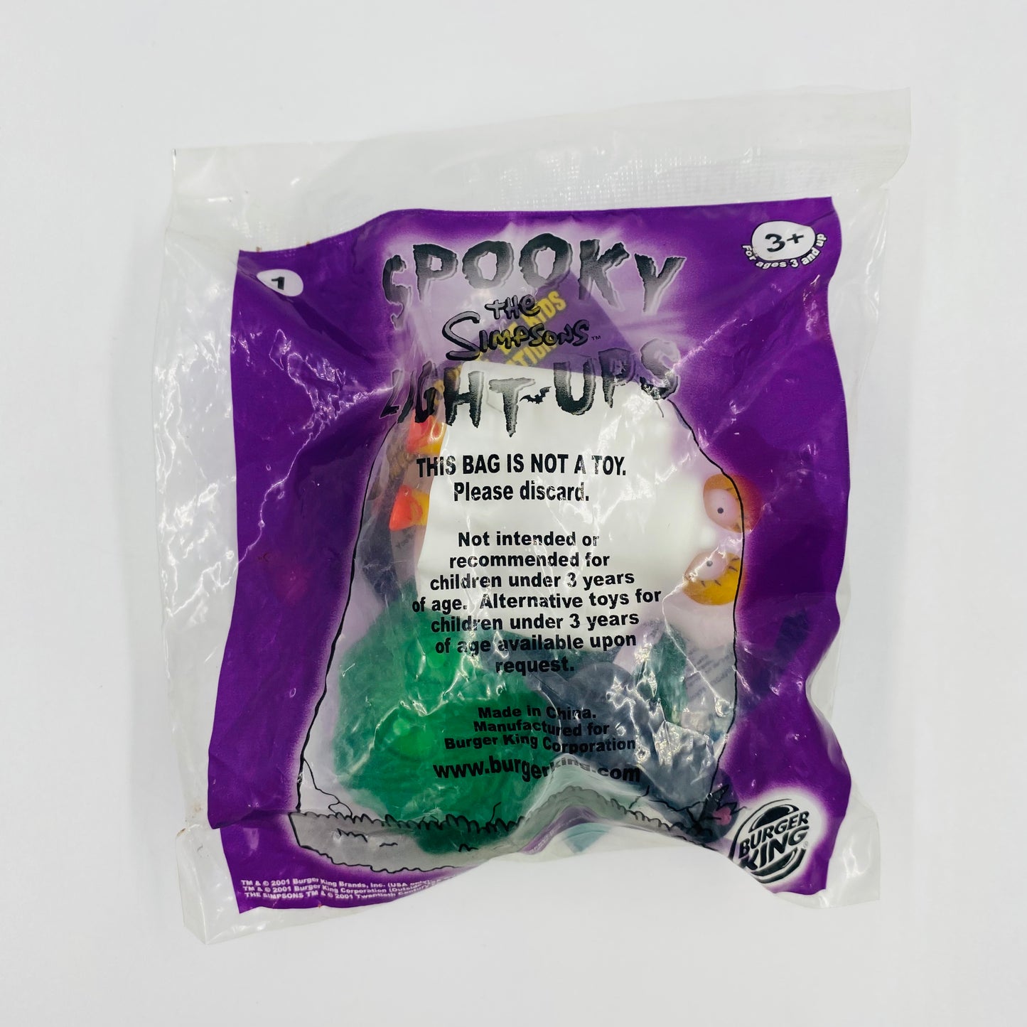 The Simpsons Spooky Light-Ups Lisa Simpson Burger King Kids' Meals toy (2001) bagged