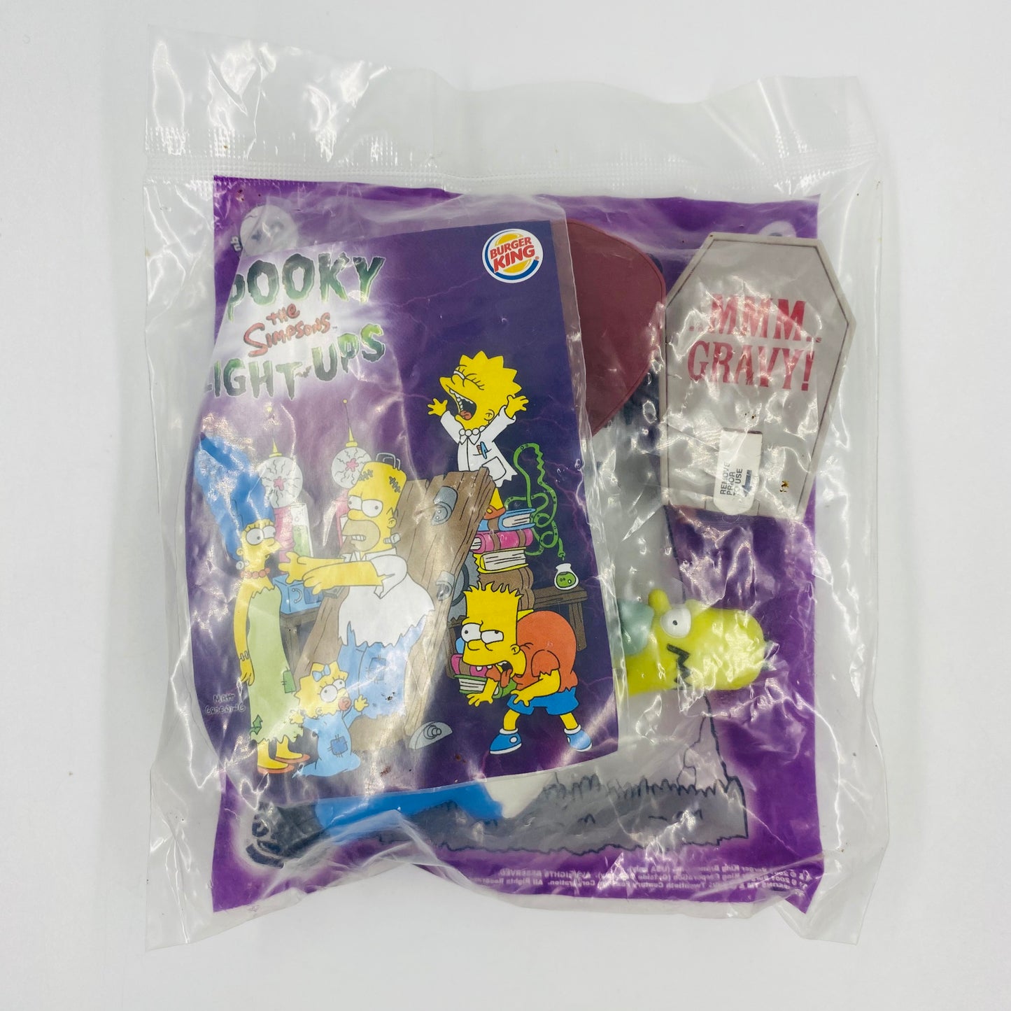 The Simpsons Spooky Light-Ups Homer Simpson Burger King Kids' Meals toy (2001) bagged