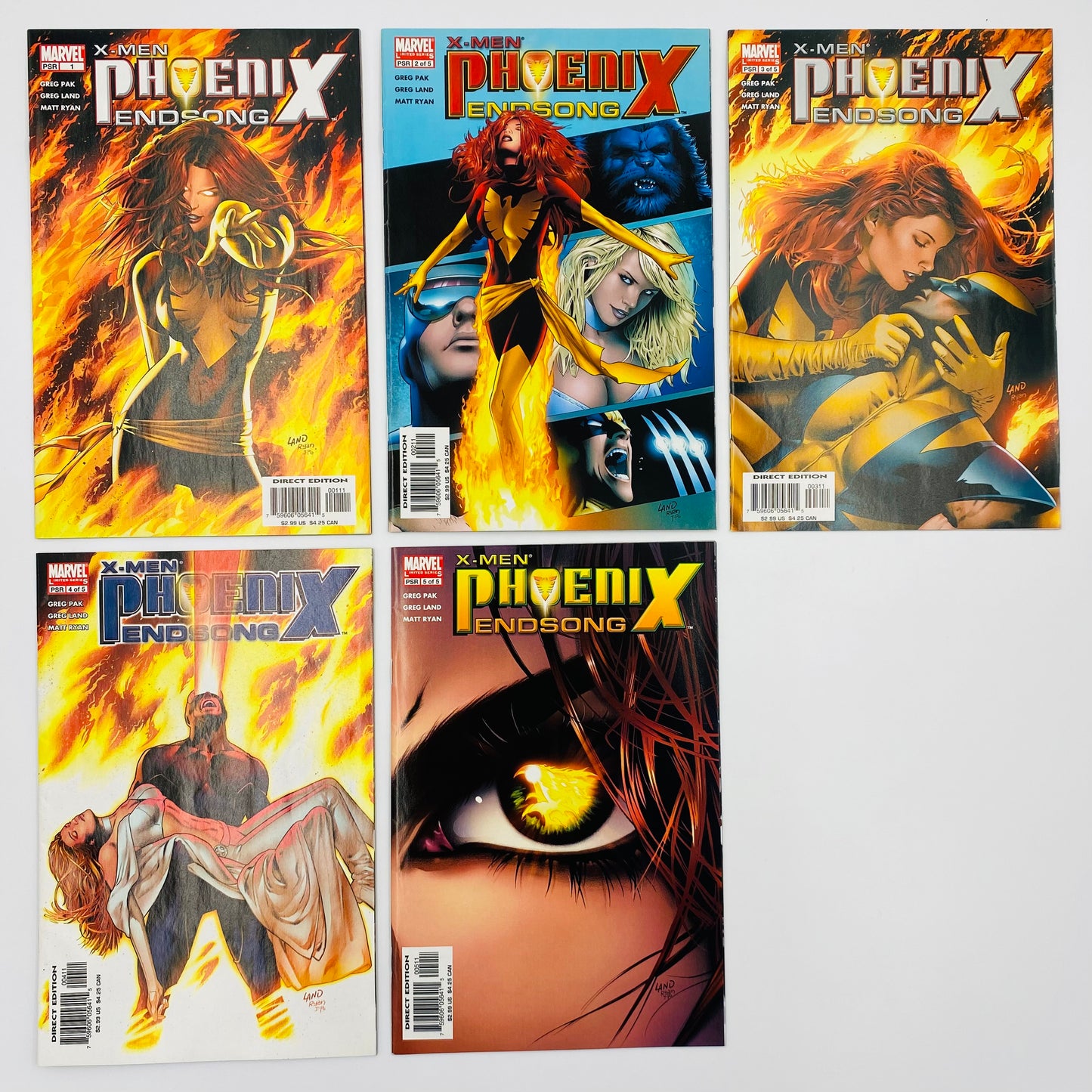 Phoenix Force Fun Pack: X-Men Phoenix Endsong #1-5 (2005-2006) X-Men Phoenix Warsong #1-5 (2006-2007) Marvel