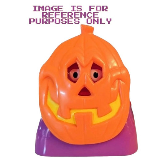 Ronald and Pals Haunted Halloween Grimace as a jack o lantern pumpkin Nerds candy dispenser McDonald's Happy Meal toy (1998) bagged