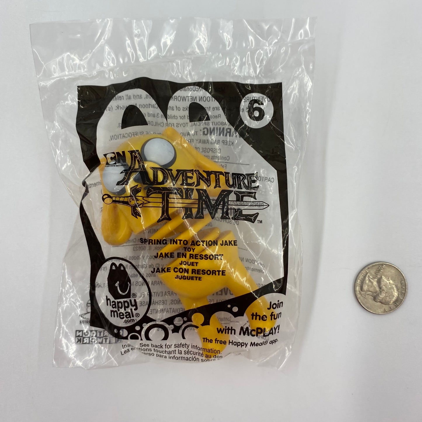 Adventure Time Spring Into Action Jake McDonald's Happy Meal toy (2014) bagged