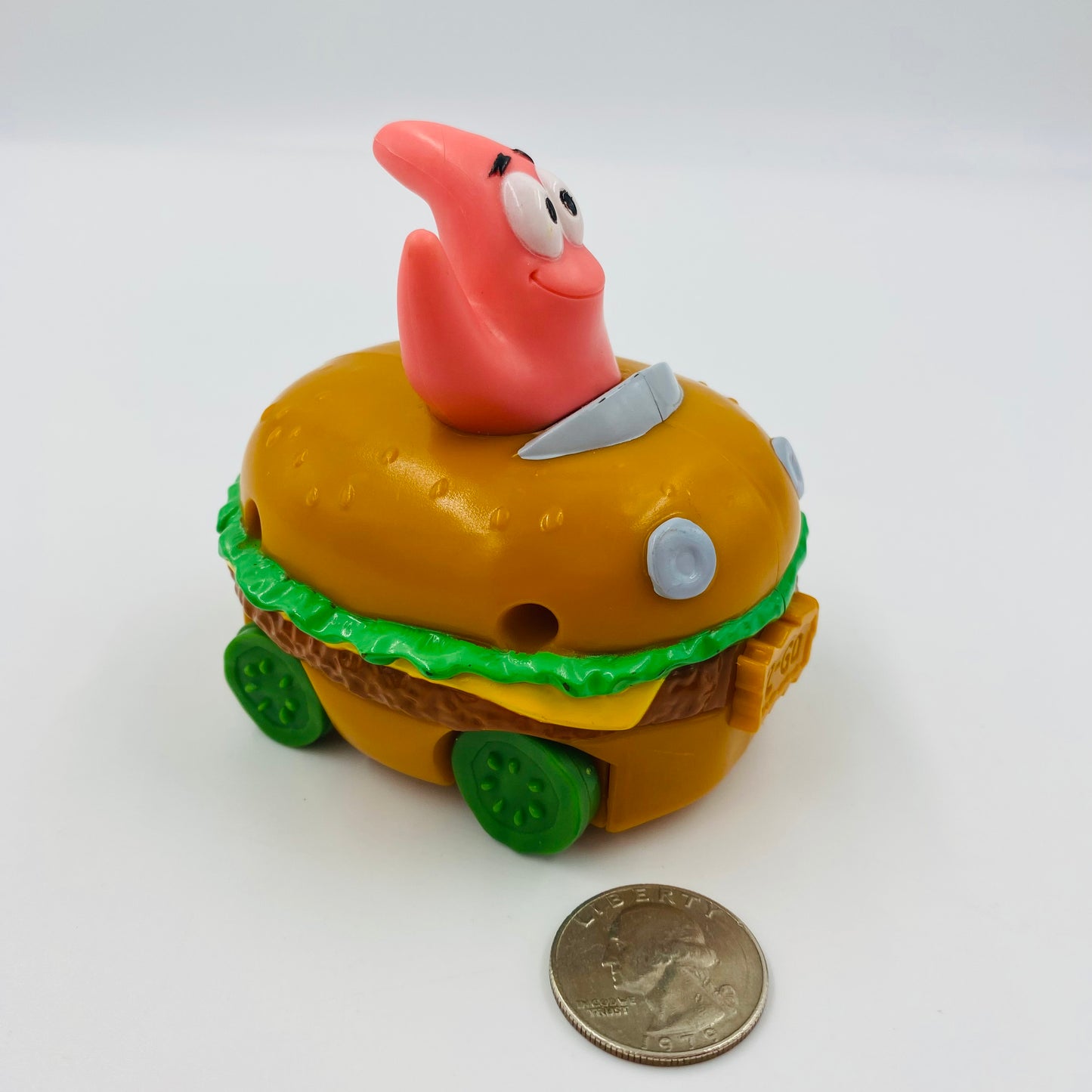 The SpongeBob SquarePants Movie Patrick's Pattie Wagon Ride Burger King Kids' Meals toy (2004) loose