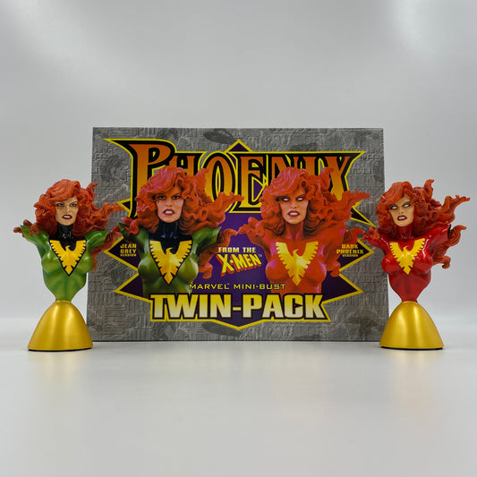 Phoenix/Dark Phoenix Marvel mini-bust twin-pack (2002) Bowen Designs