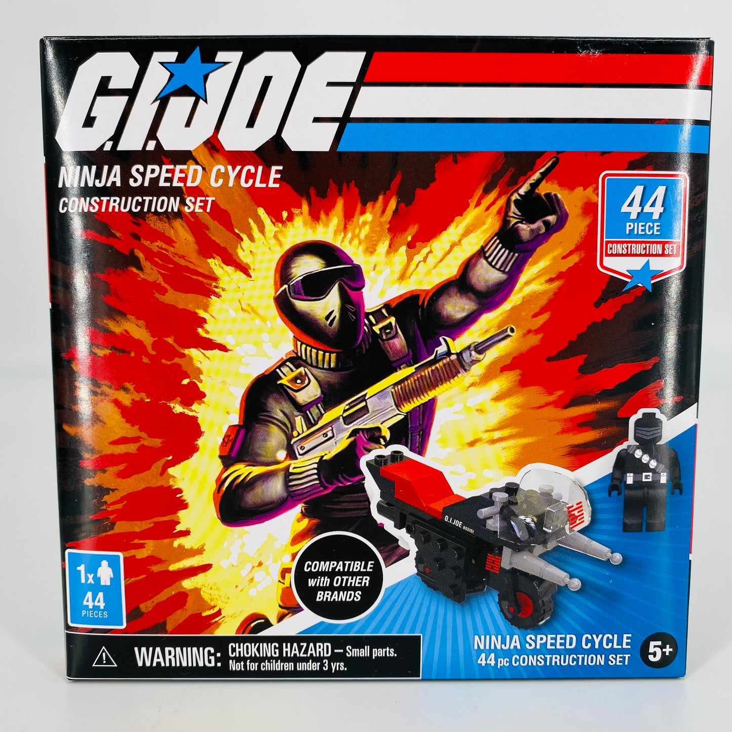 G.I. Joe Ninja Speed Cycle w/Snake Eyes, Cobra Ferret w/Storm Shadow & Cobra F.A.N.G w/Cobra Commander construction sets