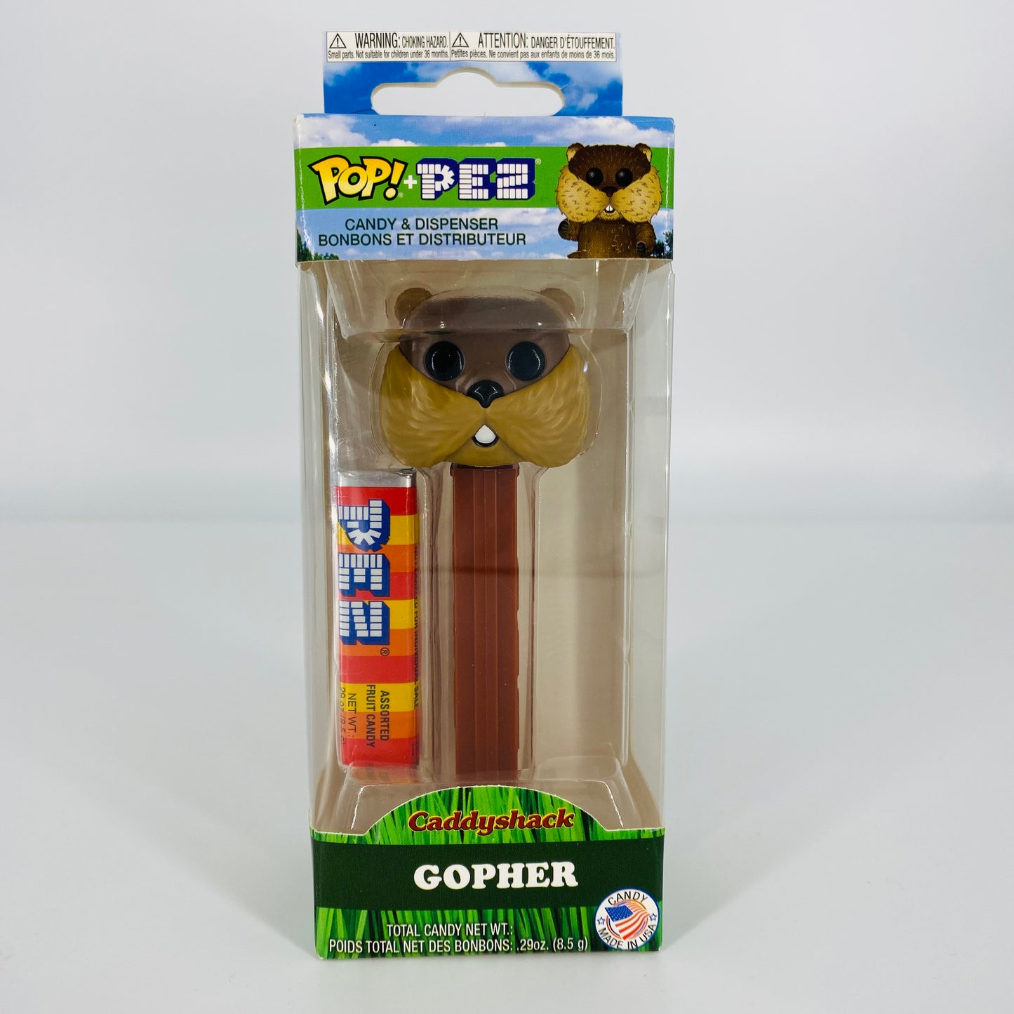 Caddyshack Carl Spackler and Gopher Pop! + PEZ dispensers (2019) boxed