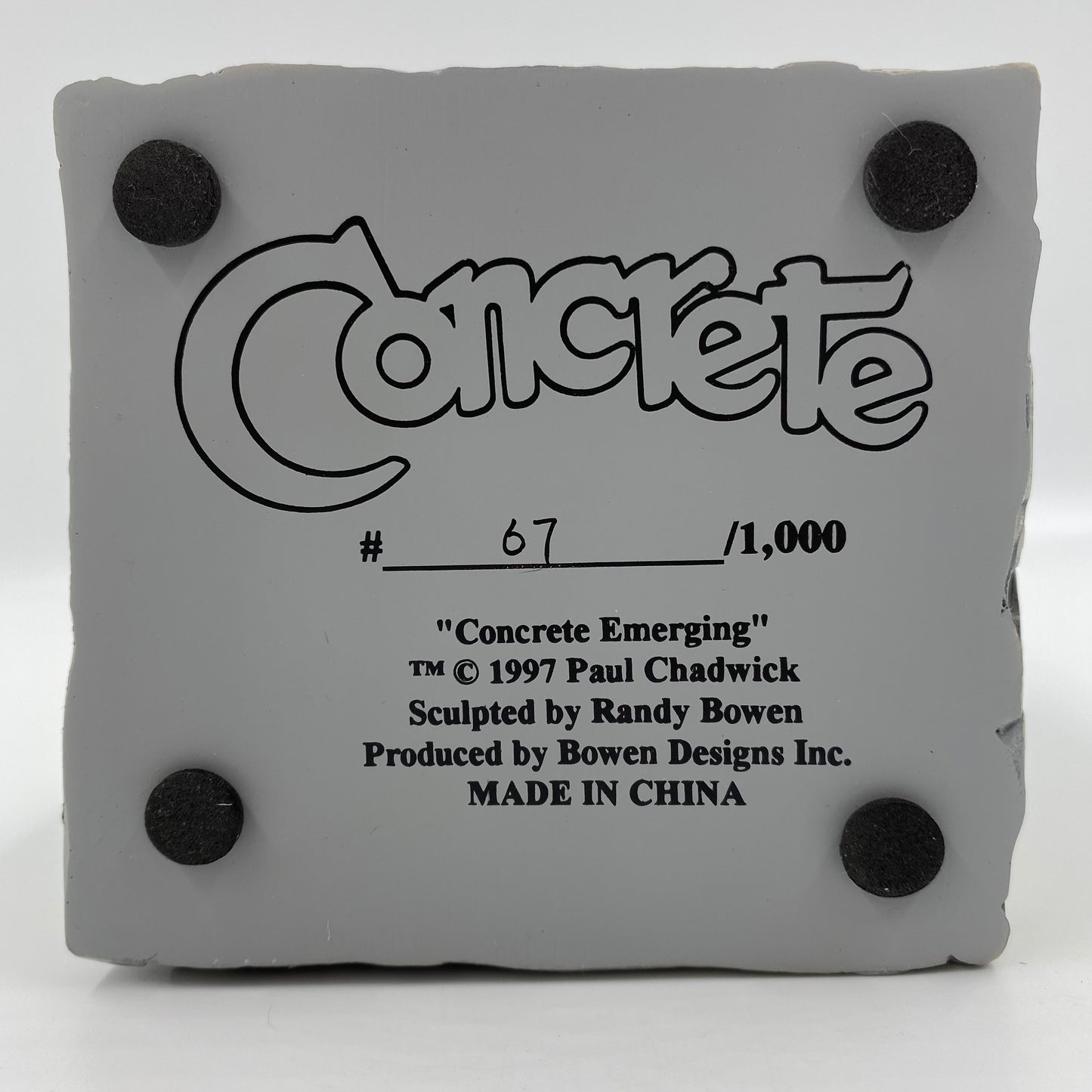 Concrete mini-bust (1998) Bowen Designs
