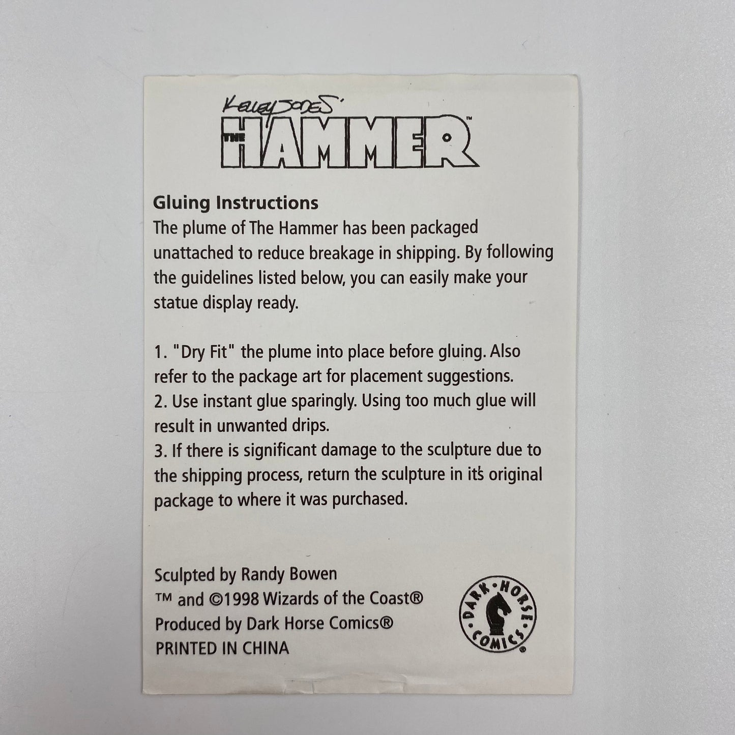 The Hammer mini-bust (1999) Bowen Designs