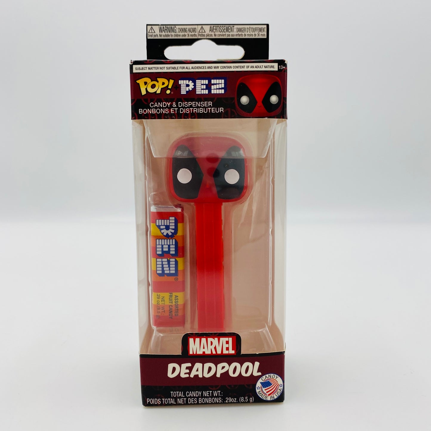 Marvel Deadpool Pop! + PEZ dispenser (2018) boxed