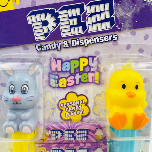 Easter Bunny & Easter Duck Chick PEZ dispenser twin pack (2019) carded