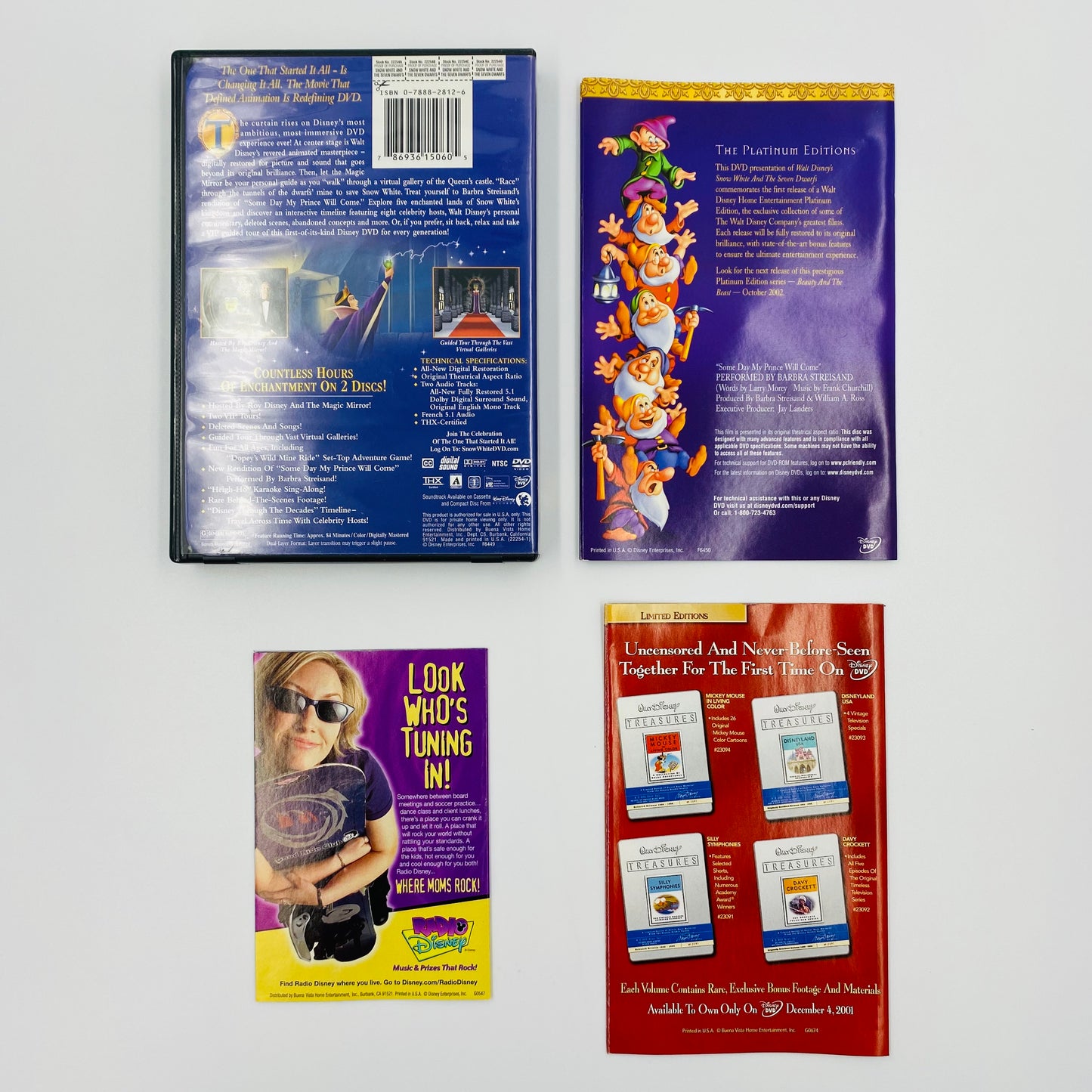 Walt Disney’s Snow White and the Seven Dwarfs Platinum Edition unsealed DVD (2001)