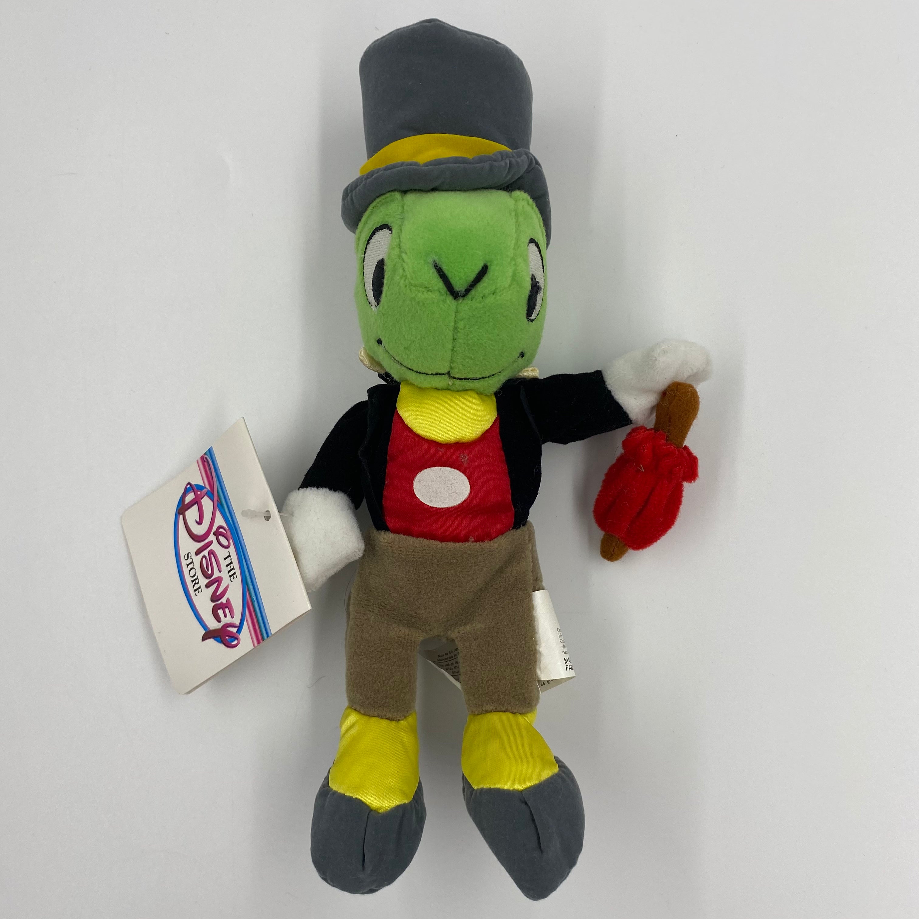 The Disney Store Jiminy Cricket mini bean bag plush Mom and Pop Culture Collectibles