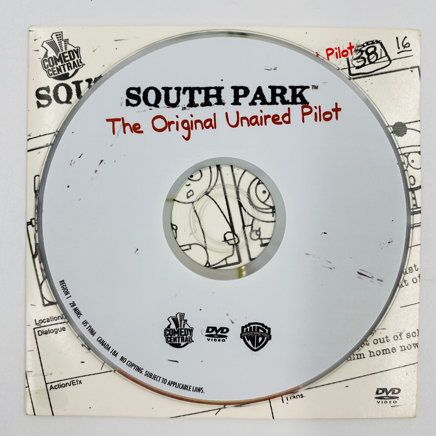 South Park The Original Unaired Pilot DVD (2003) Warner Home Video