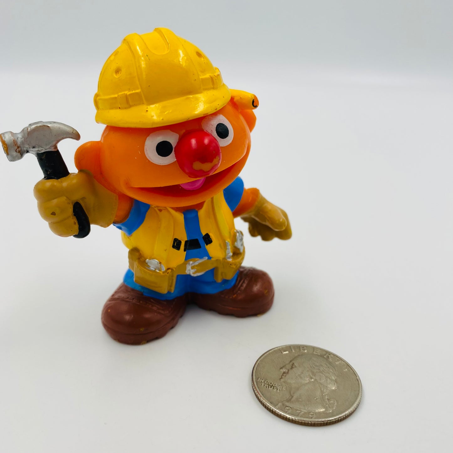Playskool Sesame Street Construction Worker Ernie loose figurine (2012) Hasbro