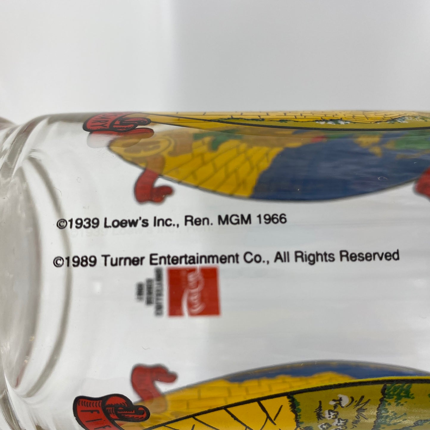 Wizard of Oz Coca-Cola drinking glasses set of 6 includes Dorothy, Scarecrow, Tin Man, Cowardly Lion, Glinda & The Wicked Witch (1989)