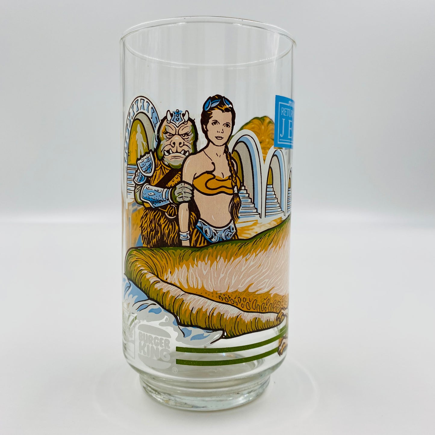 Burger King Coca-Cola Return of the Jedi Slave Leia in Jabba’s Palace glass (1983)