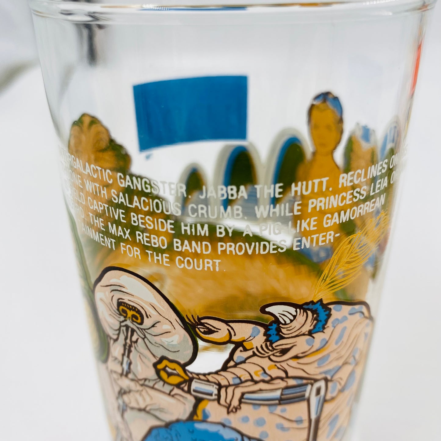 Burger King Coca-Cola Return of the Jedi Slave Leia in Jabba’s Palace 10oz glass (1983)