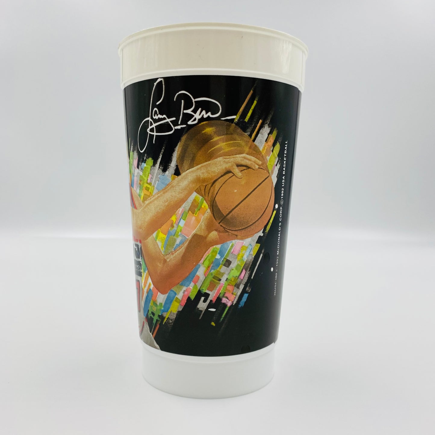 USA Basketball Dream Team Larry Bird 32oz plastic cup (1992) McDonald's