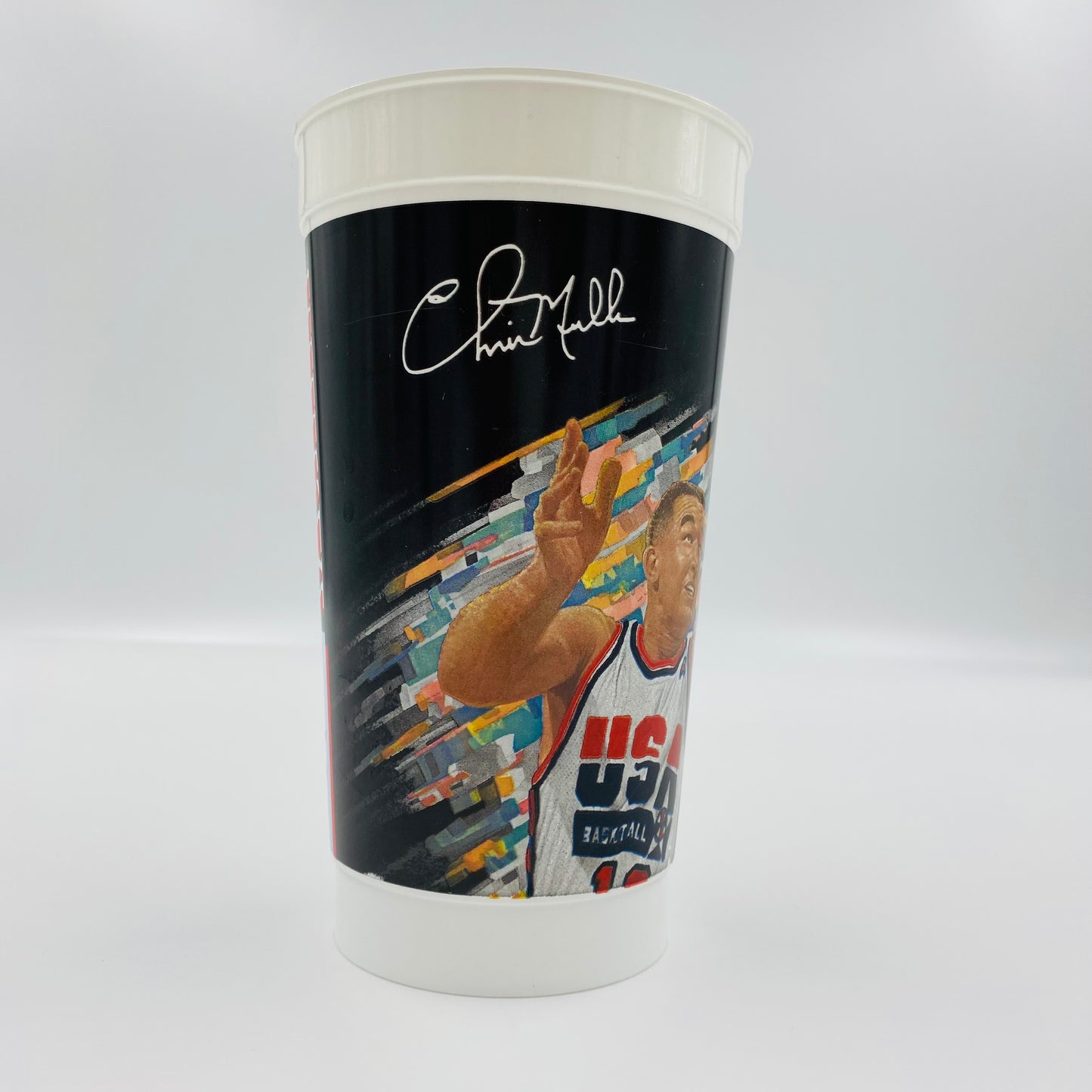 USA Basketball Dream Team Chris Mullin 32oz plastic cup (1992) McDonald's