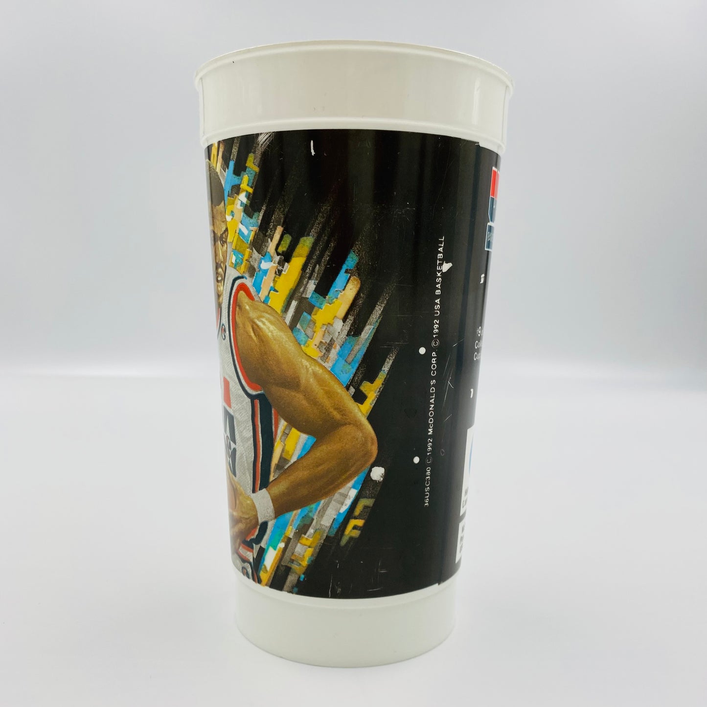 USA Basketball Dream Team David Robinson 32oz plastic cup (1992) McDonald's