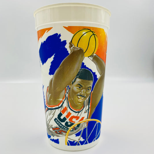USA Basketball Dream Team II Larry Johnson 32oz plastic cup (1992) McDonald's