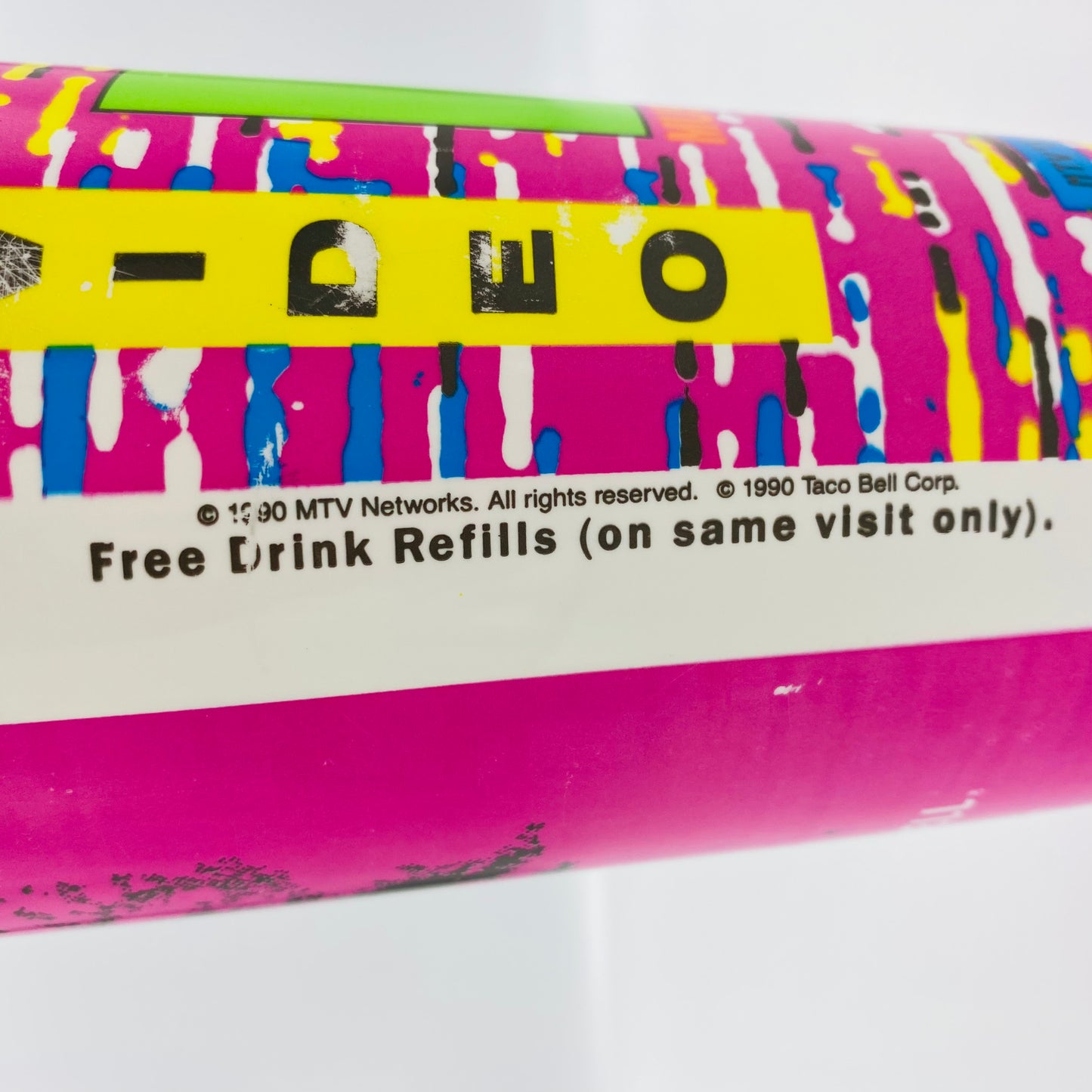 MTV VMA’s Video Music Awards purple 32oz plastic cup (1990) Taco Bell