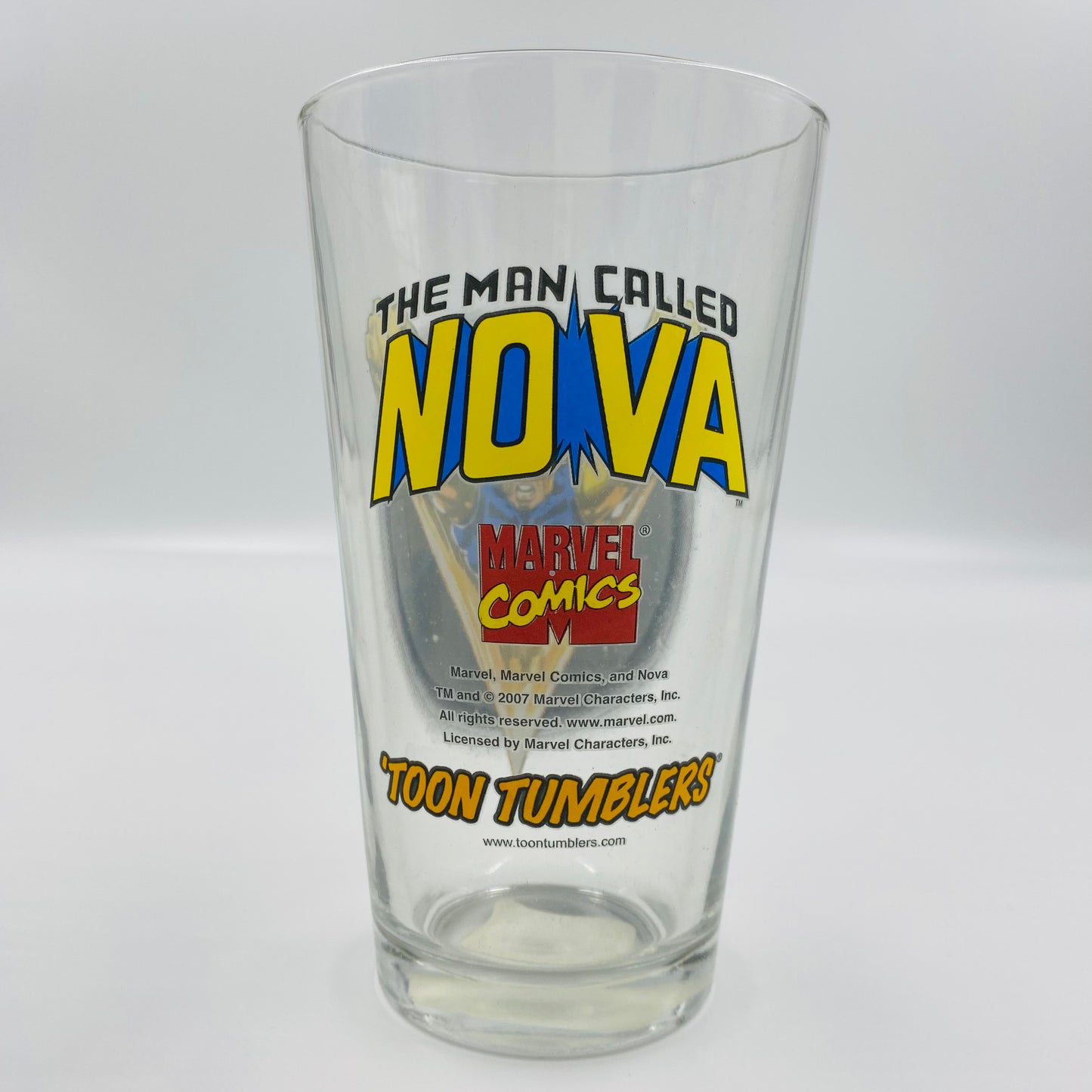 Marvel: The Man Called Nova Bronze Age Heroes pint glass (2013) Toon Tumblers