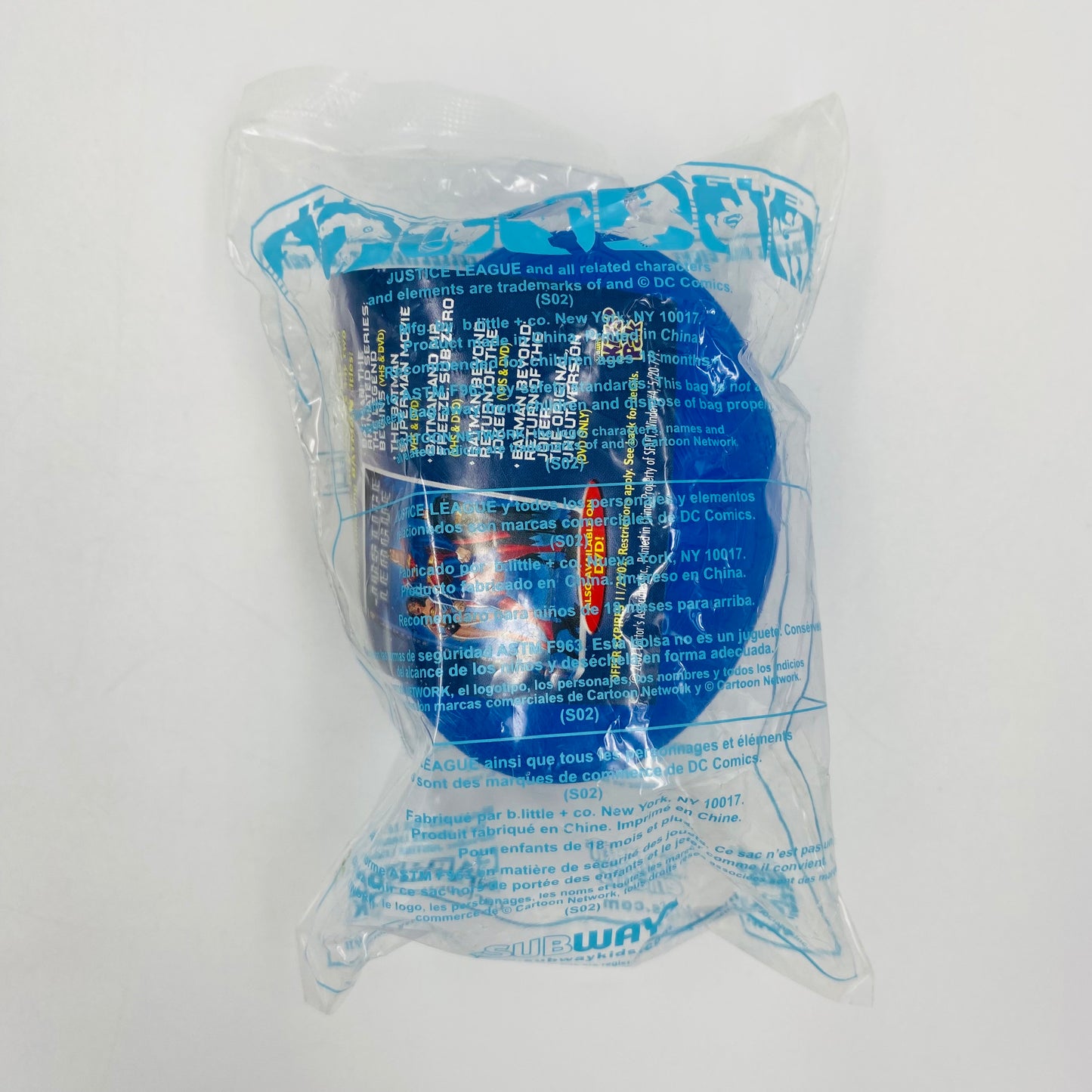 Justice League complete set of 8 Subway Kids’ Pak toys (2002) bagged