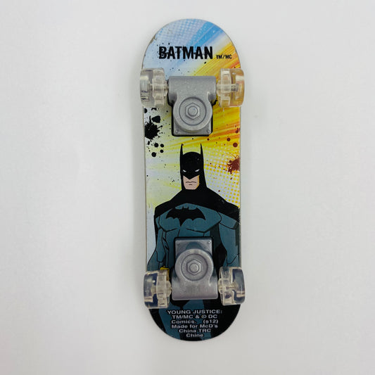 Young Justice Batman fingerboard skateboard McDonald's Happy Meal toy (2012) loose