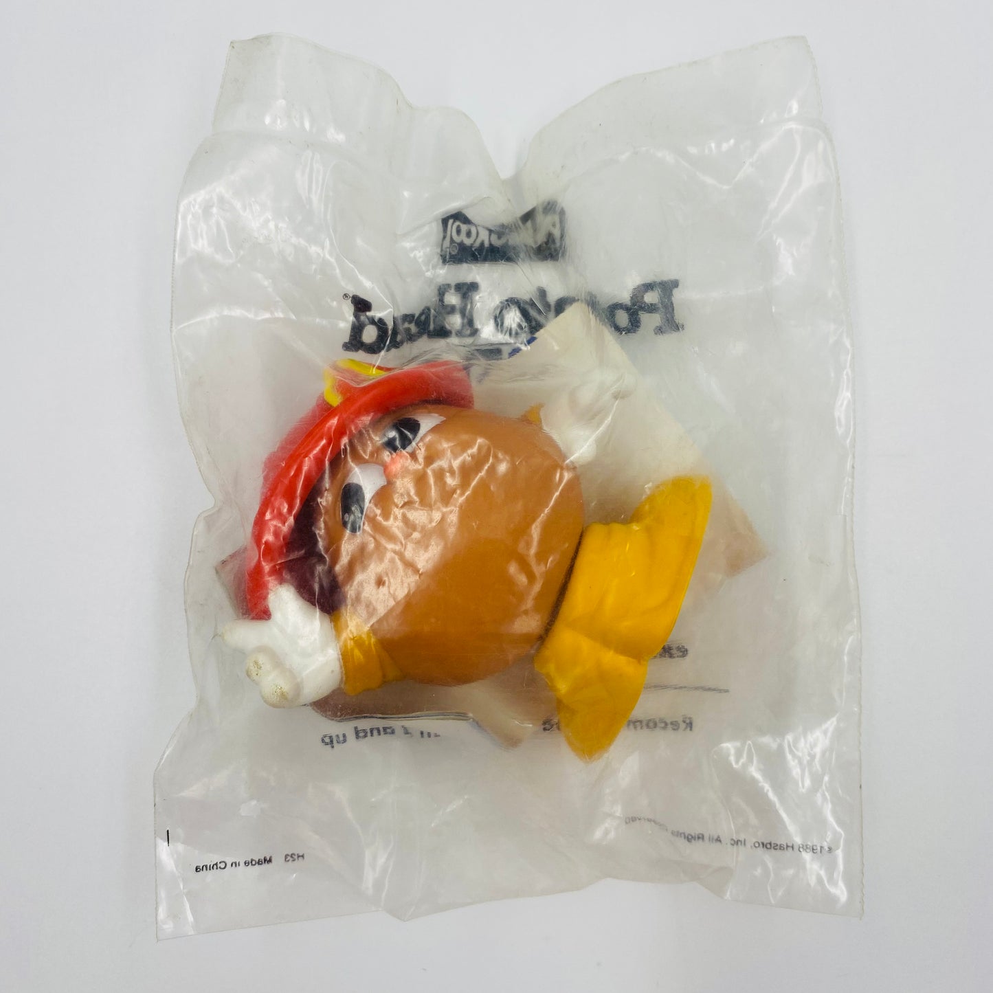 Playskool Potato Head Kids Fireman Sparky Wendy's Kids' Meal toy (1988) bagged