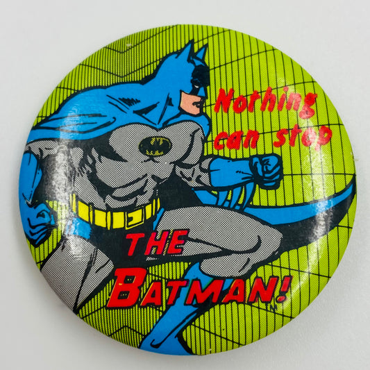 Batman: Nothing Can Stop The Batman! pinback button (1989)