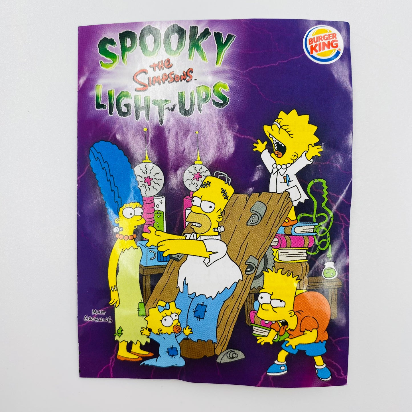The Simpsons Spooky Light-Ups Milhouse Burger King Kids' Meals toy (2001) loose