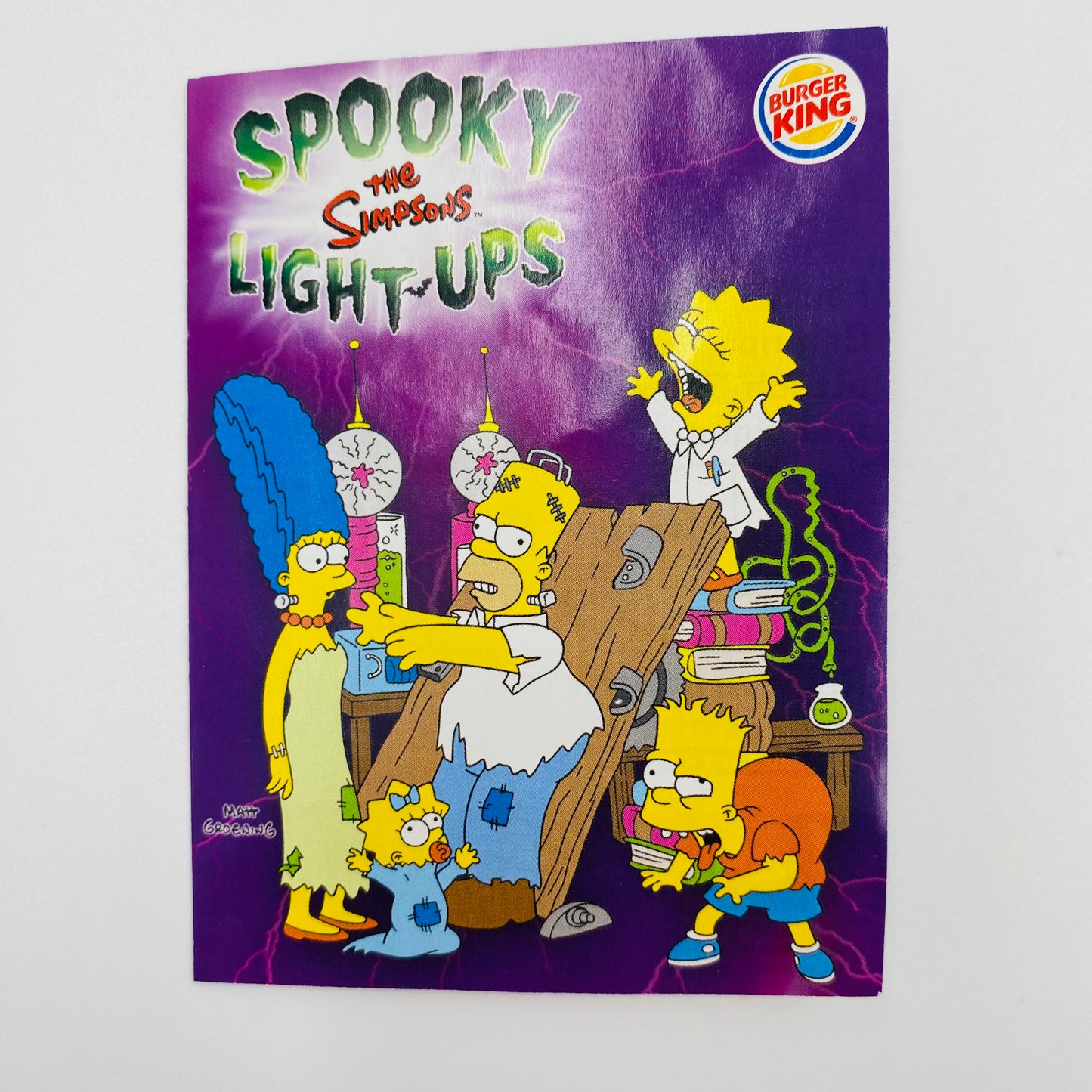 The Simpsons Spooky Light-Ups Grampa Burger King Kids' Meals toy (2001) loose