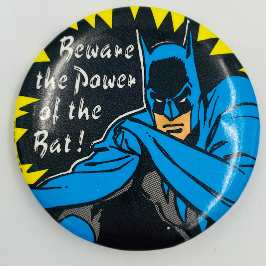 Batman: Beware The Power of the Bat! pinback button (1989)