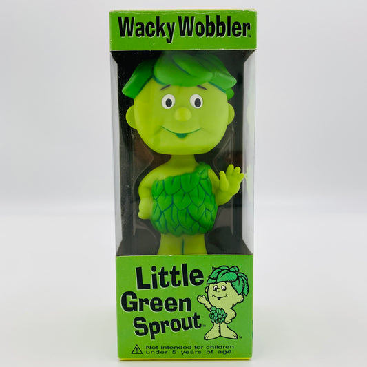 Wacky Wobbler Green Giant Little Green Sprout boxed 7" bobblehead (2003) Funko