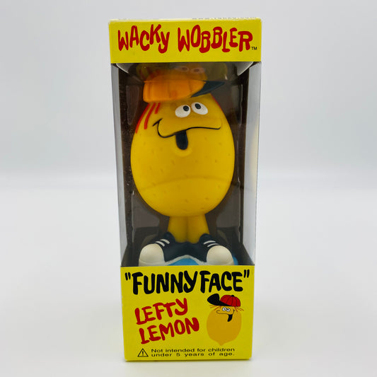 Wacky Wobbler “Funny Face” Lefty Lemon boxed 7" bobblehead (2002) Funko