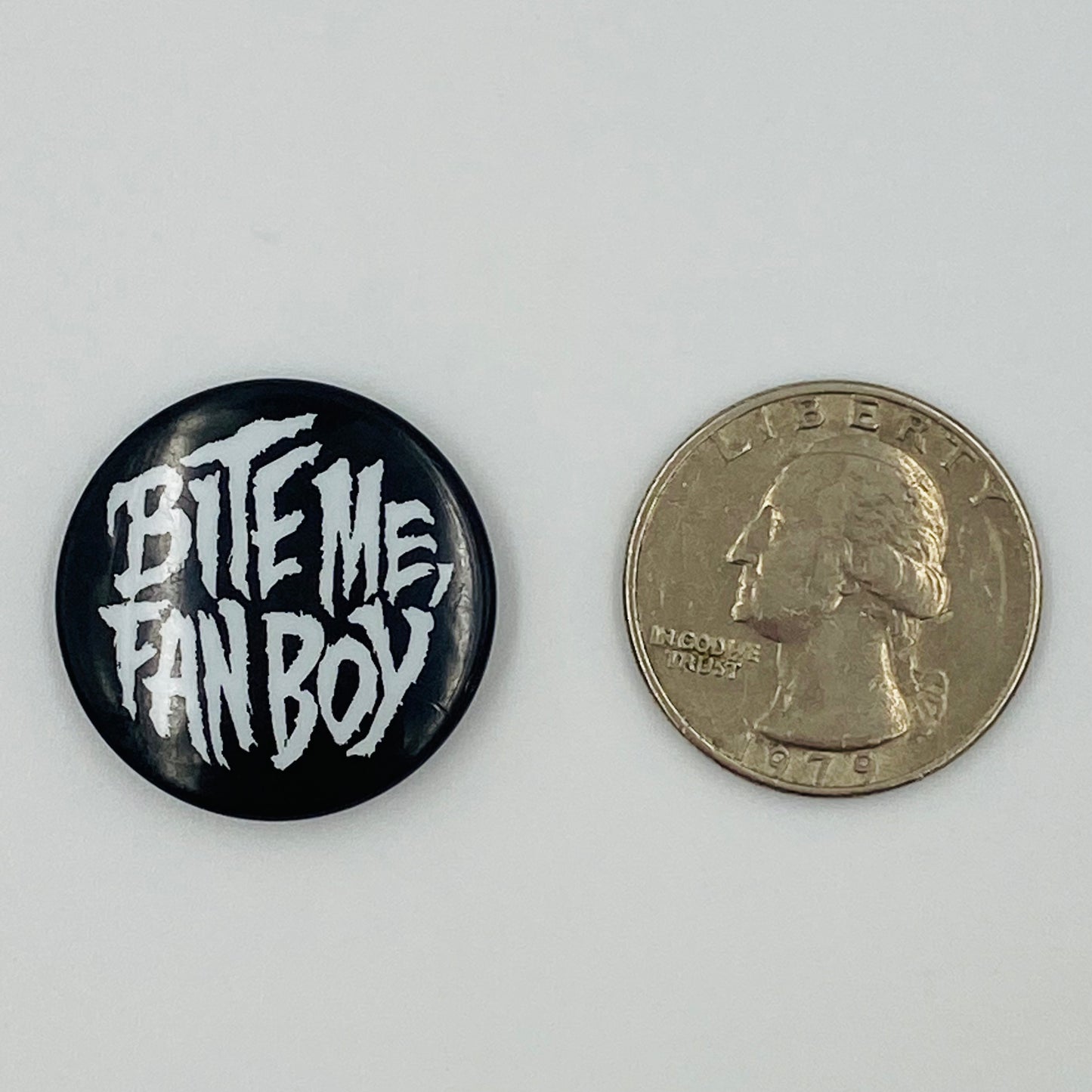 Lobo: Bite Me Fan Boy pinback button (1992)