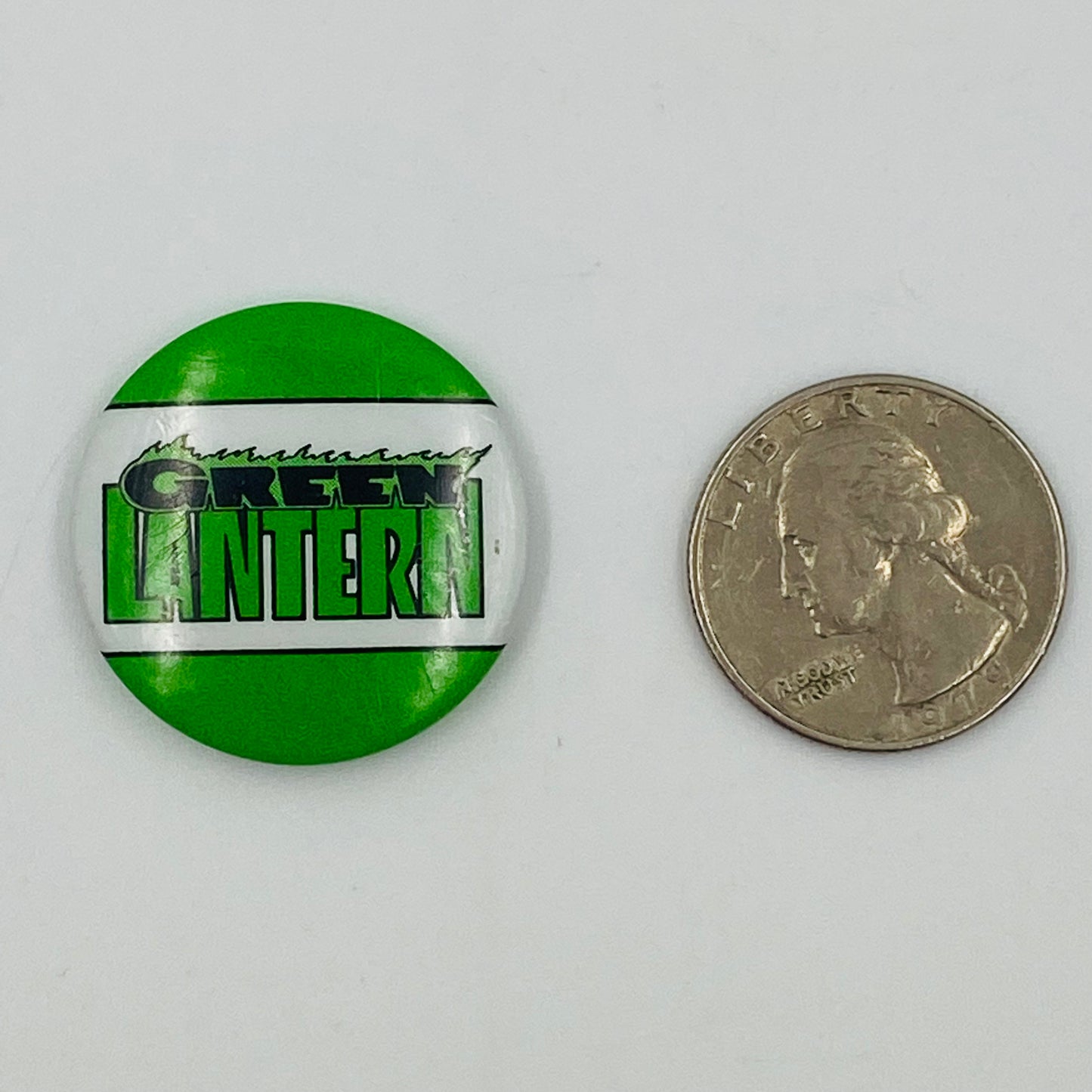 Green Lantern 1990-1994 Comic Logo pinback button