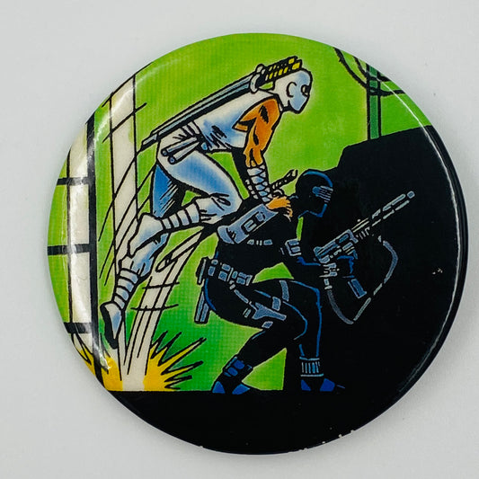 G.I. Joe Storm Shadow & Snake Eyes Ninja Leapfrog pinback button (1987) Hasbro