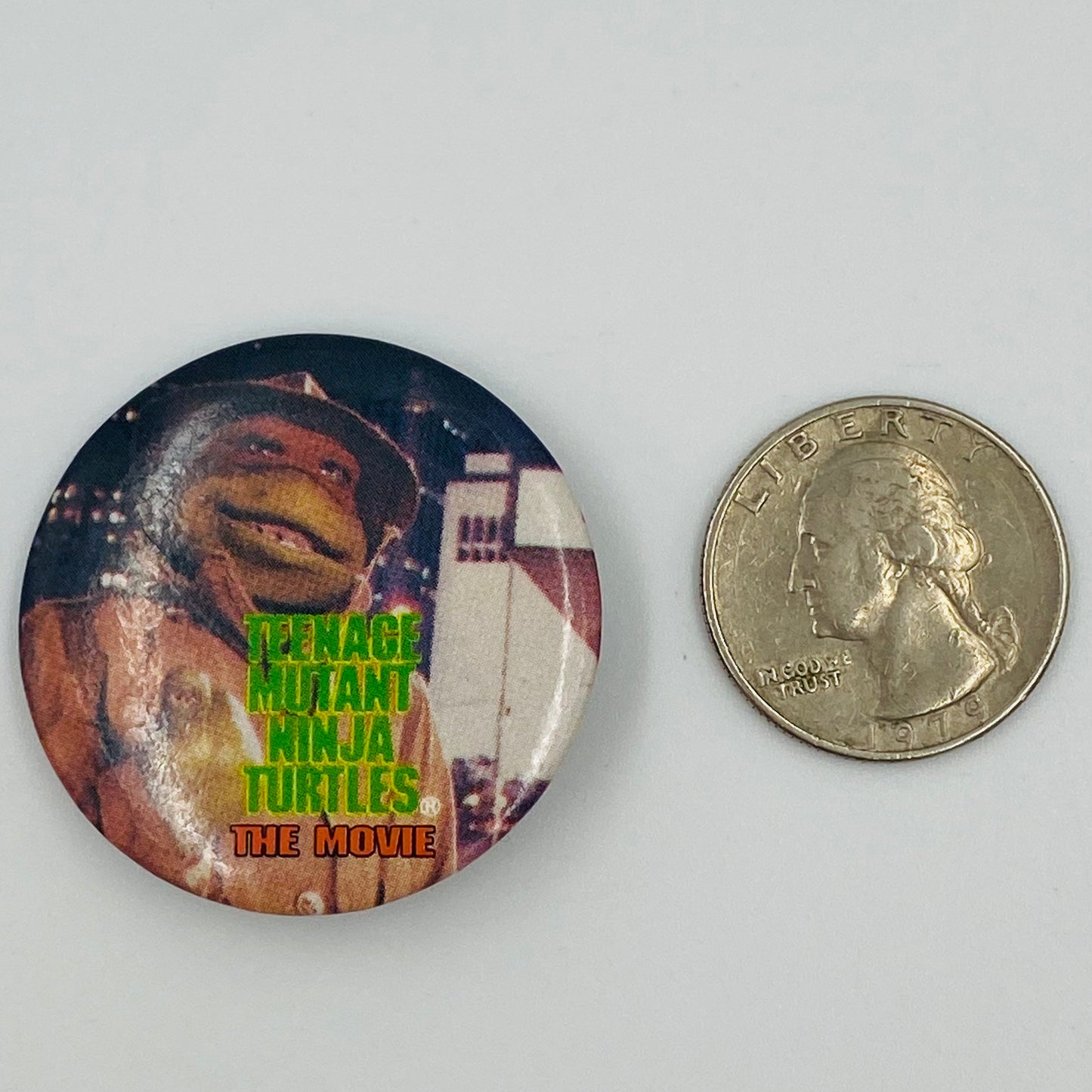 Teenage Mutant Ninja Turtles The Movie Raphael pinback button (1990)