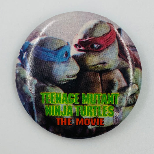 Teenage Mutant Ninja Turtles The Movie Leo & Raph pinback button (1990)