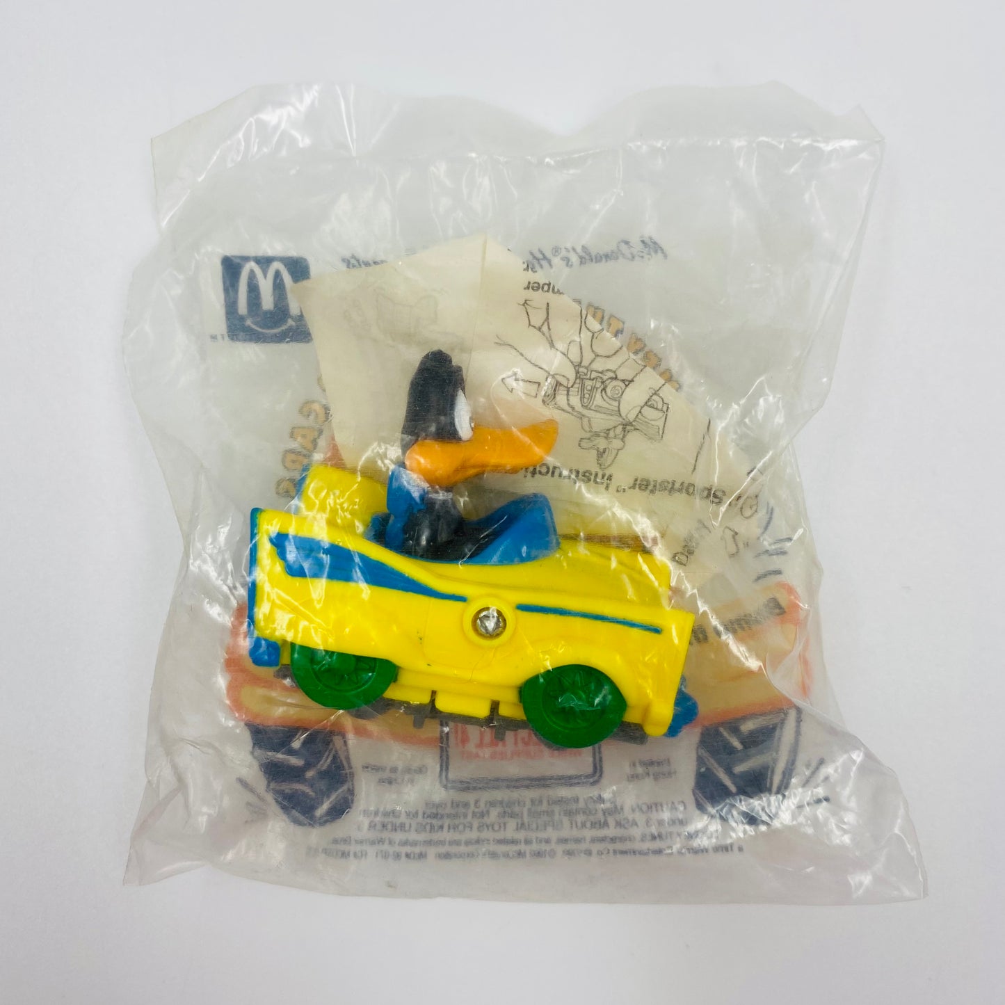 Looney Tunes Quack-Up Cars Daffy Splittin' Sportster McDonald's Happy Meal toy (1992) bagged