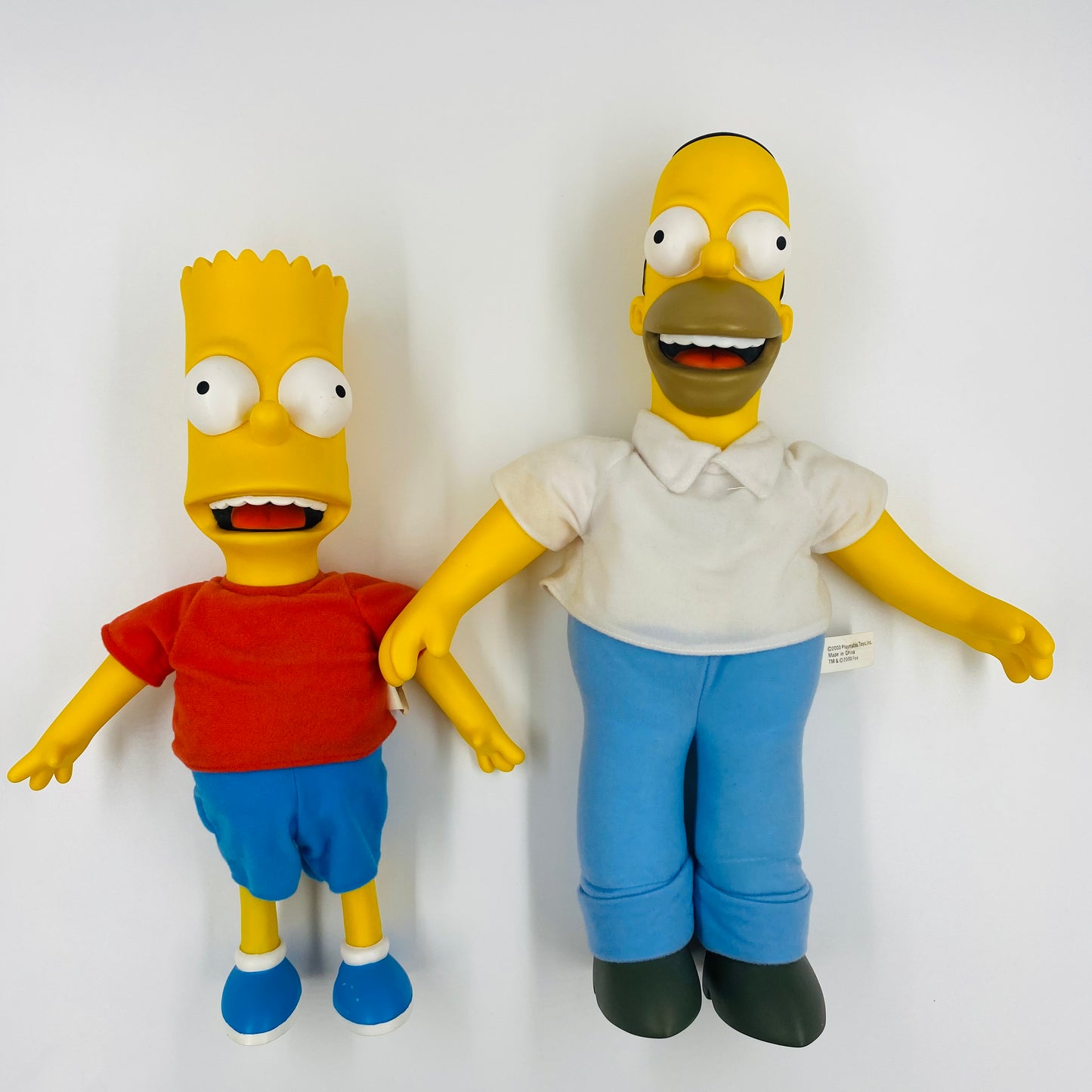 The Simpsons Homer & Bart loose talking dolls (2000) Playmates