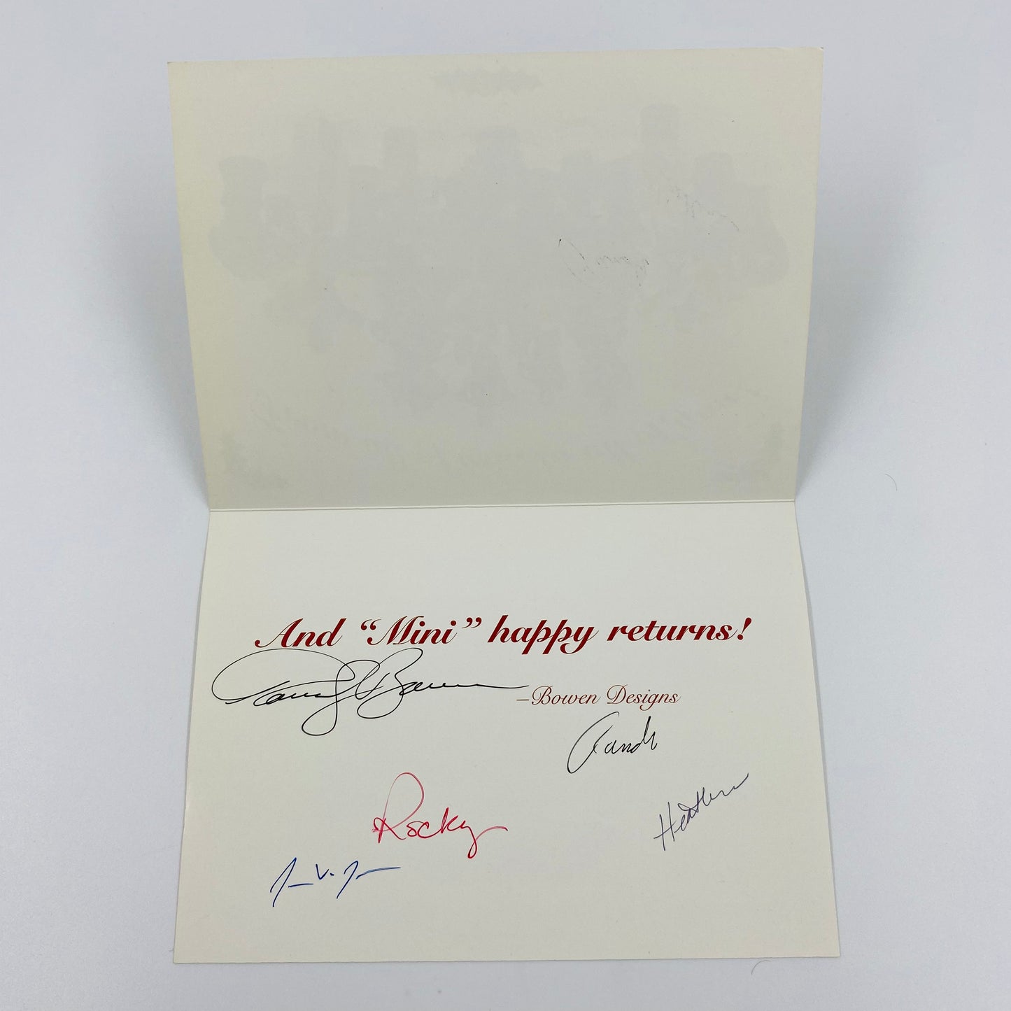 Bowen Designs Holiday card (2000) SIGNED