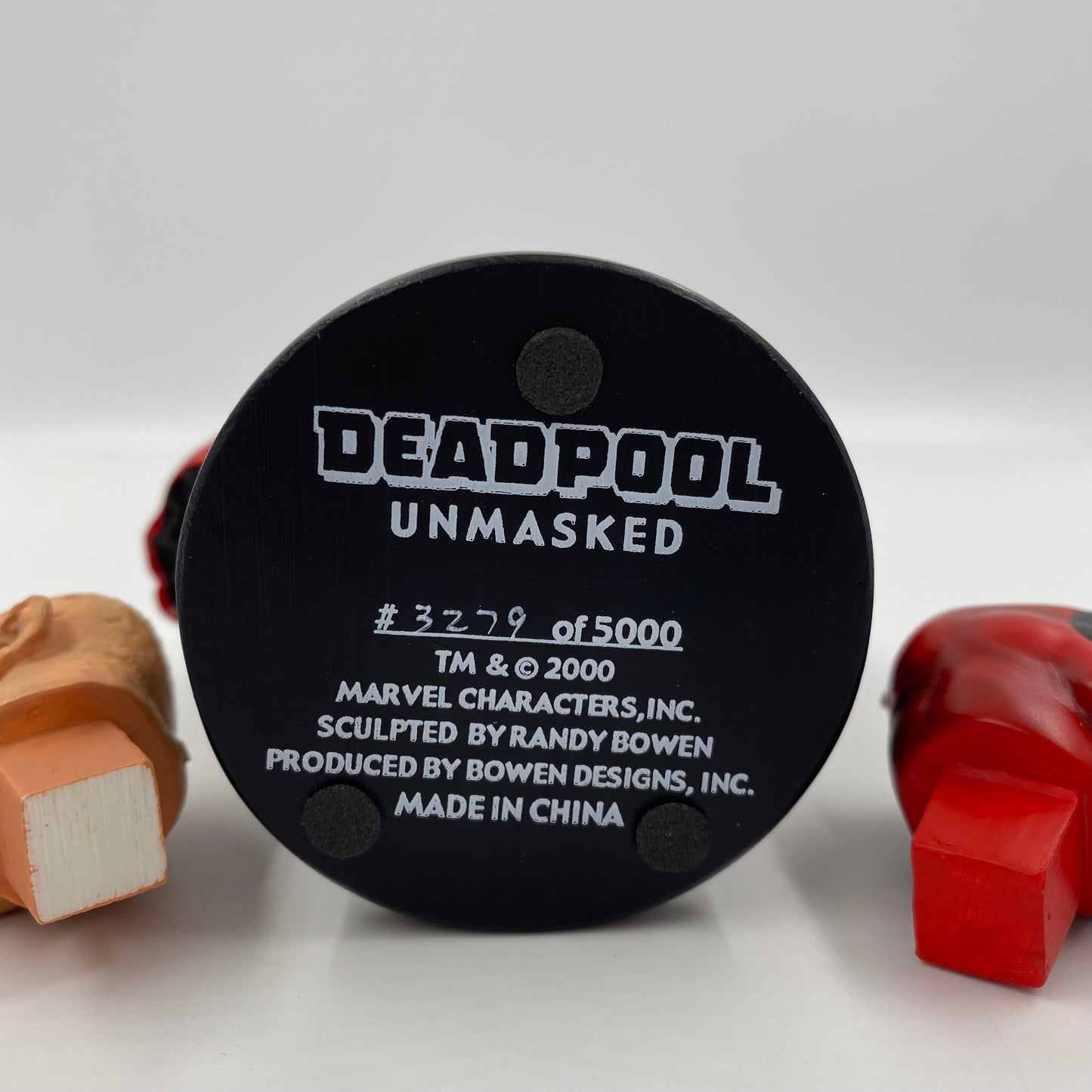 Deadpool Unmasked w/change-o-head! Marvel mini-bust (2000) Bowen Designs