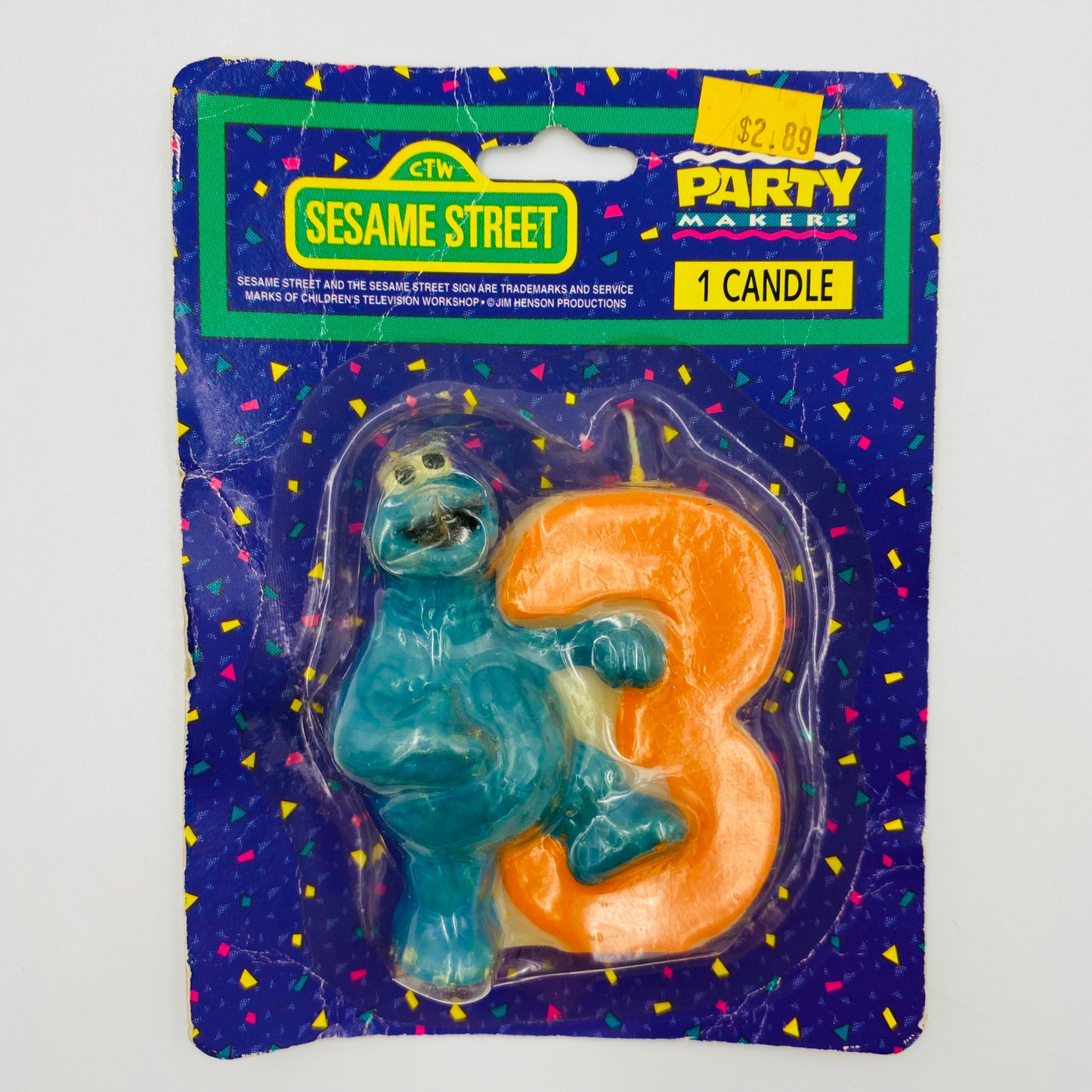 Sesame Street: Cookie Monster Number 3 candle